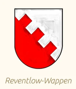 Wappen der adligen Erstbesitzer vom Herrenhaus Brookhusen mit Ferienwohnungen
