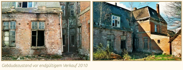 aus der Historie des Herrenhauses Brookhusen, Gebäudezustand zur Zeit des Verkaufs an heutige Besitzer